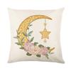 Moon Pillow Cover Living Room Home Sofa Decoration Cushion Cover Linen Printed Bedroom Pillow Cover
