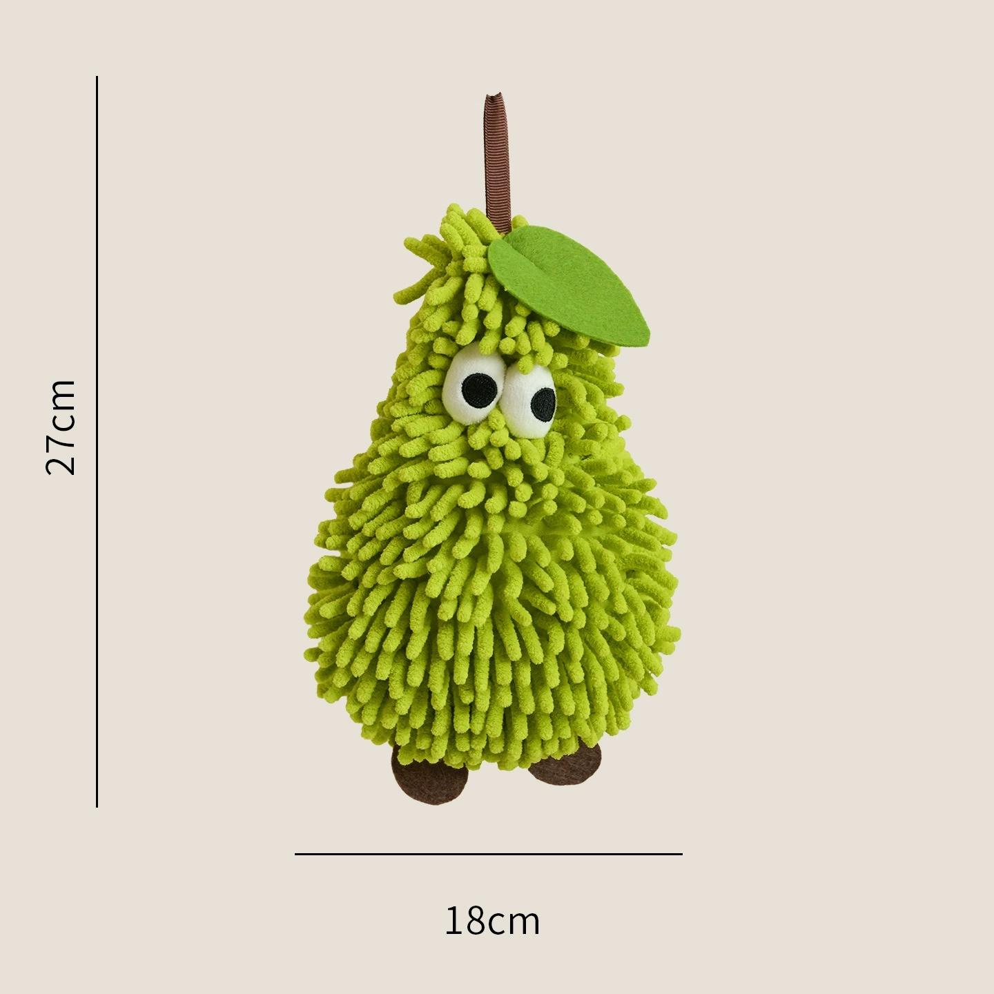 

Cartoon Cute and Fun Hand Towel Hanging Style, Suitable for Kitchen and Bathroom Use, Soft and Skin Friendly, Purple and Green зелений