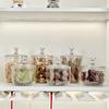 Transparent Sealed Jar PET Storage Jar Moisture-proof Flower Tea Jar Candy Dry Goods Coffee Storage Box Home Minimalist Wind Jar
