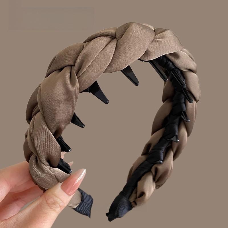 Vysoká vlnitá spona do vlasů Ultra-wide pro ženy Nový styl, Vysoce kvalitní a elegantní Nadýchaná čelenka na mytí vlasů Pokrývka hlavy