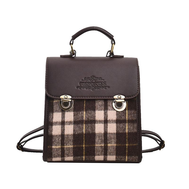 Korean Niche Backpack Women's New Fashionable Retro Handbag Student Travel Casual Small Backpack