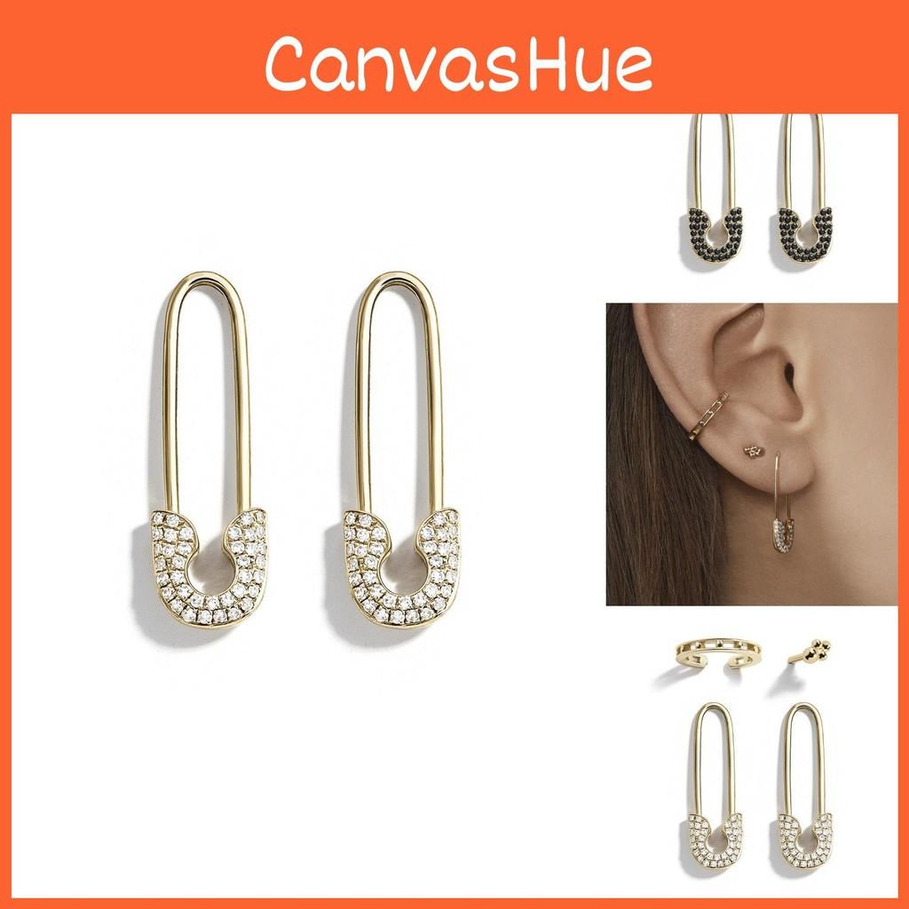 Chic European Alloy Earring Set With Dazzling Rhinestones Collection Fourpiece