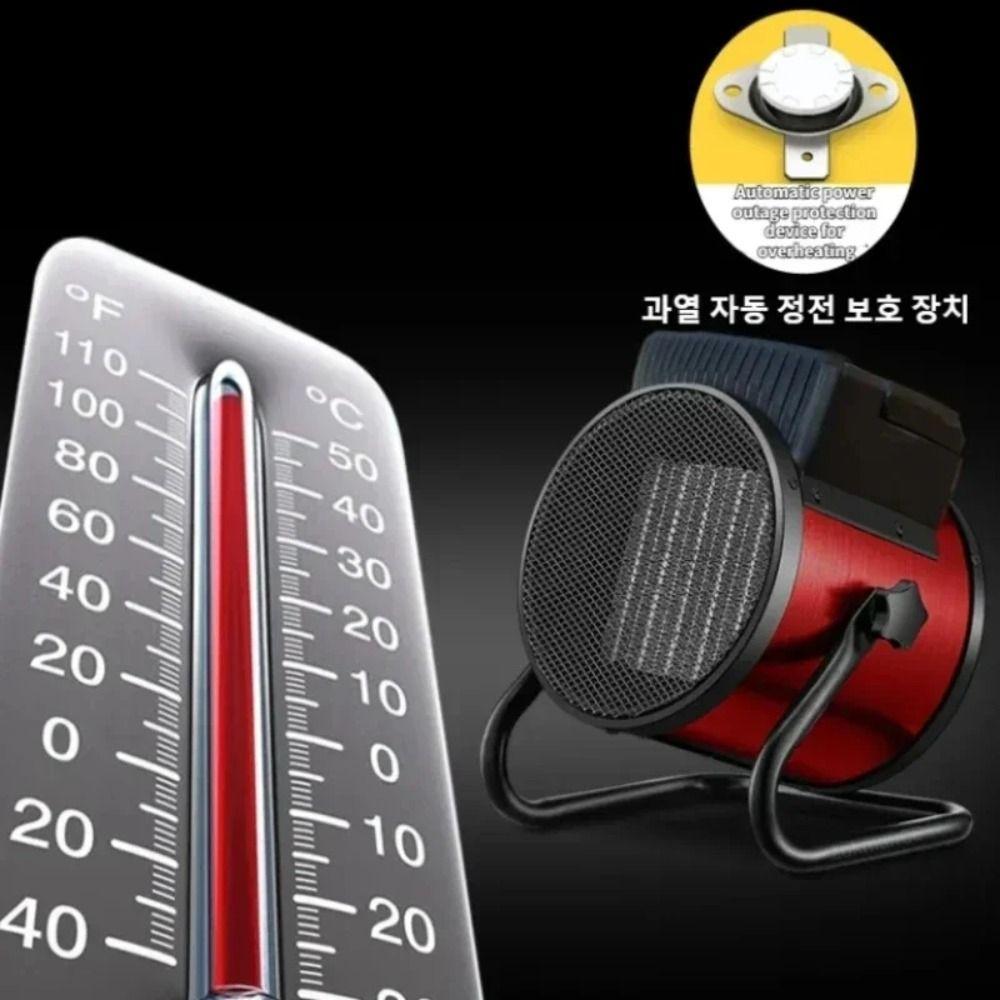3 Gear Adjust Electric Heater Fan Portable Air Warmer Radiator  Air Workshop Space Garage