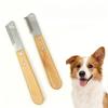 Pet Grooming Supplies Set Wooden Handle Deshedding Comb Dematting Rake, Practical Dog Hair Removal Tool For Daily Pet Grooming