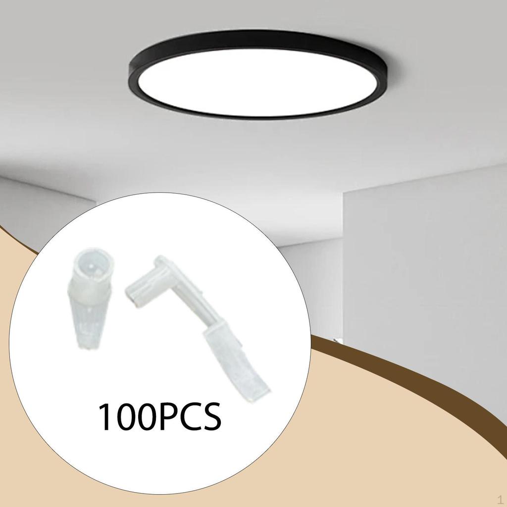 100 Stück Lampenschirm-Clips Deckenleuchte Befestigungsclip für Aufbauleuchten