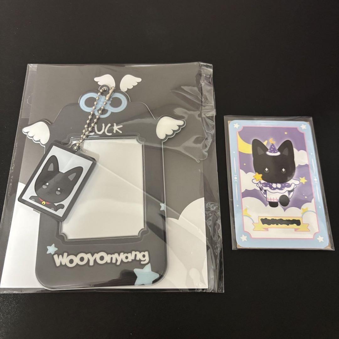 

[USED] ATEEZ Wooyoung DREAMLAND trading card holder with trading card