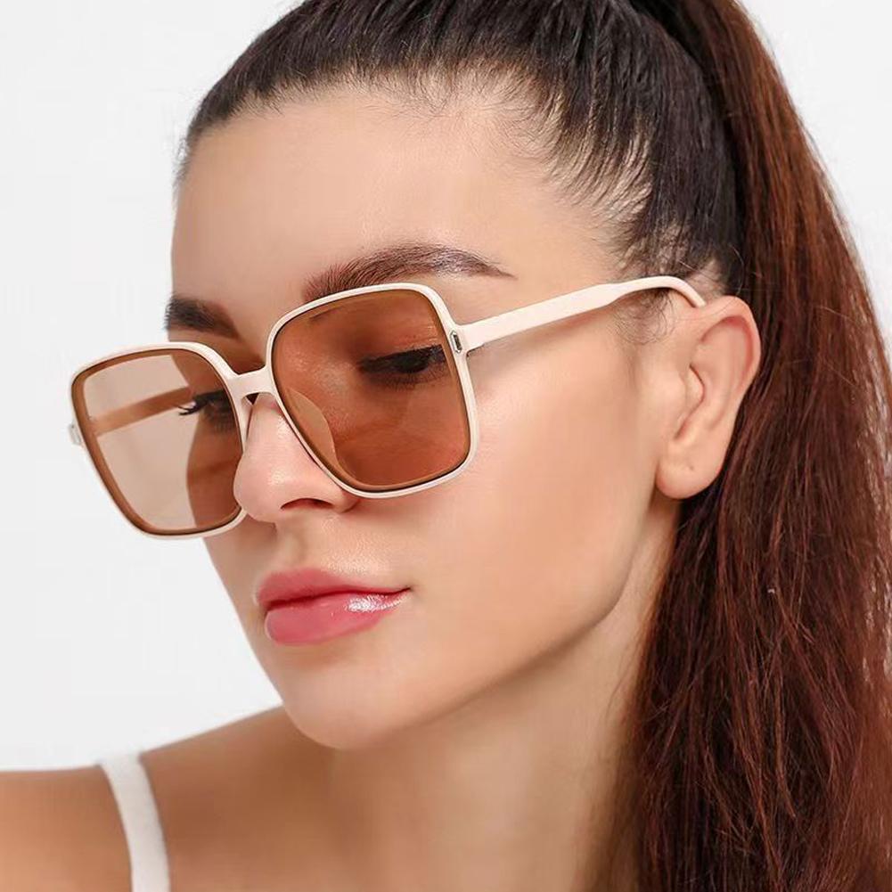 New Big Sunglasses Women Men Trendy Vintage Brand Designer Anti-UV Gradient Color Korean Version Glasses Fashion Accessories