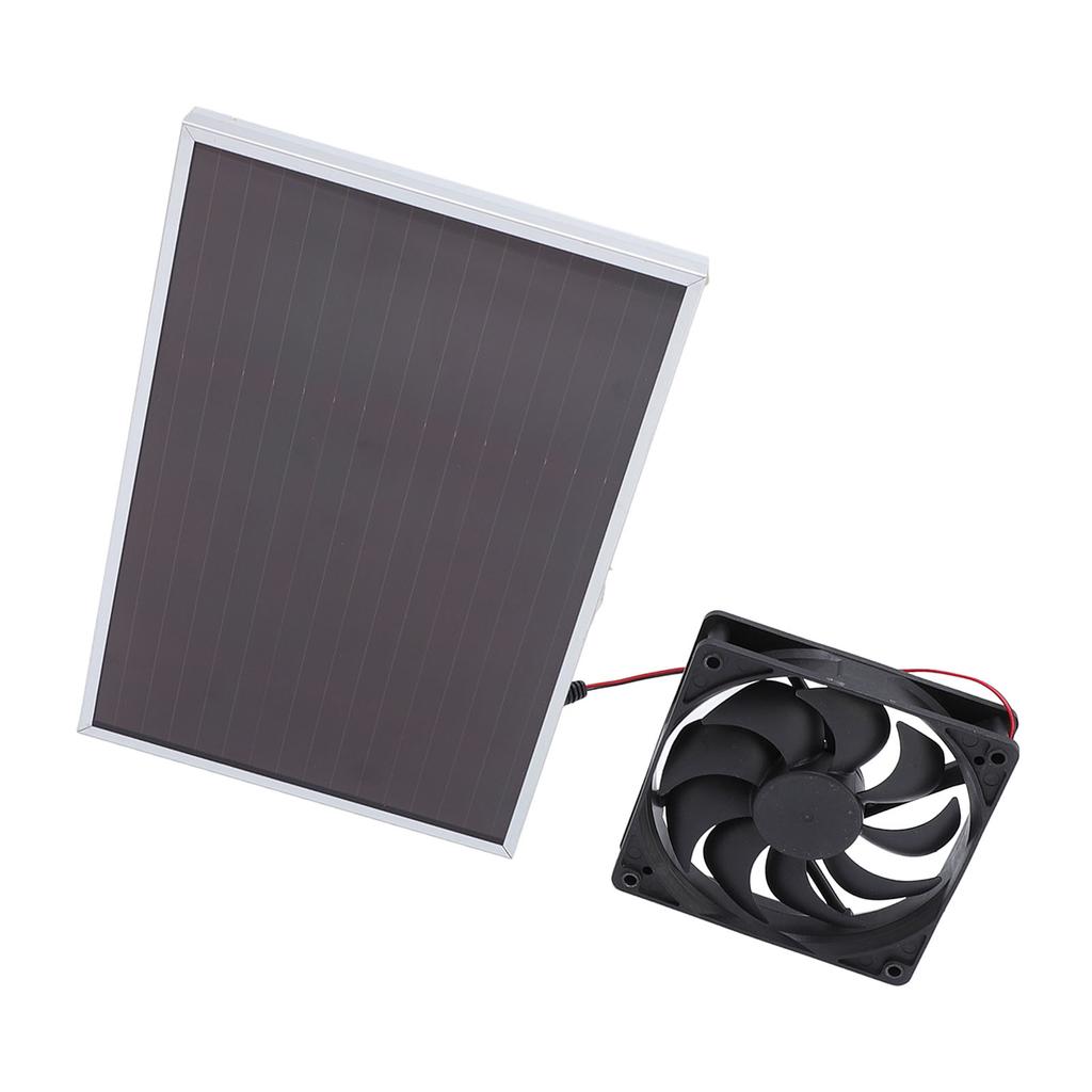 5W Solar Panel with 6in Fan Fast Ventilation Portable Solar Panel Powered Fan Kit for Car Home
