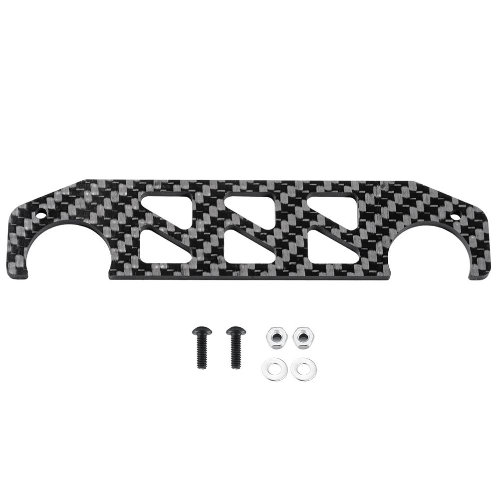 

YEAHRUN Carbon Fiber Front Chassis Support Plate for Tamiya Lunch Box 1/12 RC Monster Truck Upgrade Parts Accessories чорний