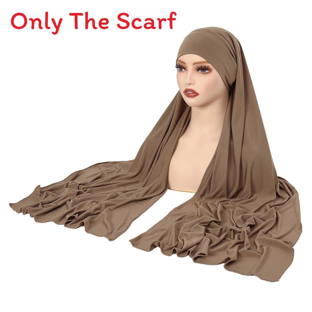 Monochrome Head Wrap Sweater Hat With Breathable Polyester For Women
