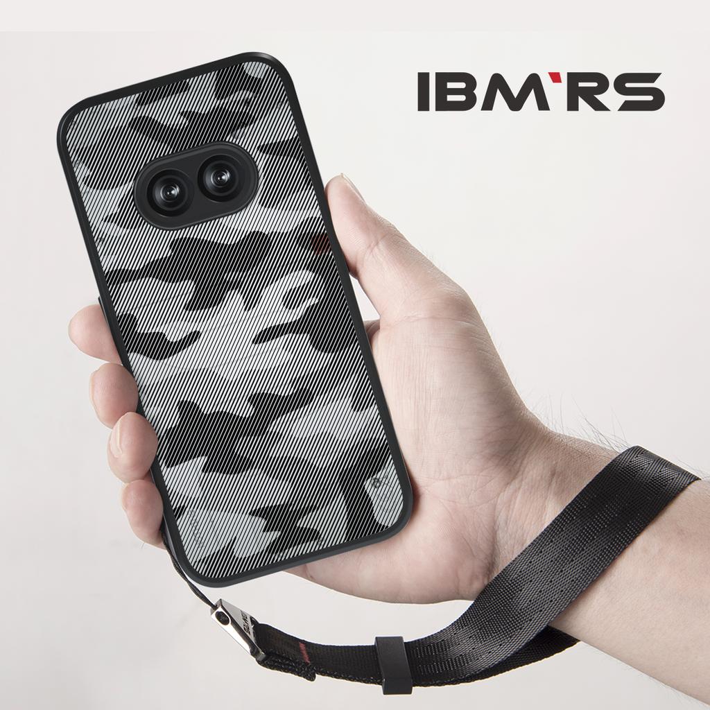 (Comes with wrist strap)IBMRS for Nothing Phone 2a Case , camo Shockproof Bumper Transparent Phone Cover for Women, Men - Clear