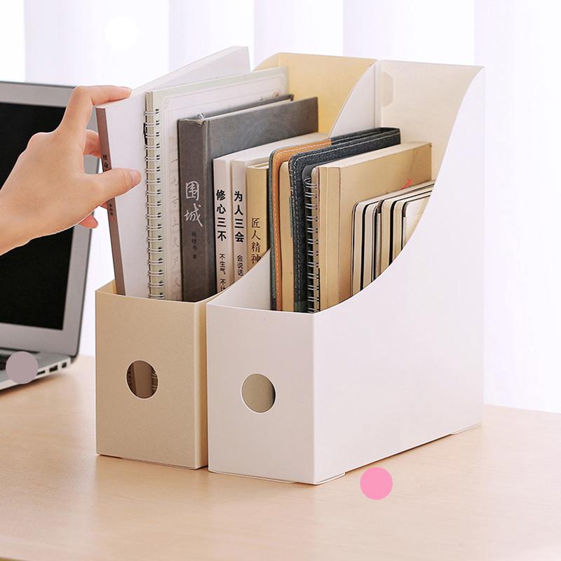 Office Document File Storage Box Folding Desktop Organizer Books Pencil Sundries