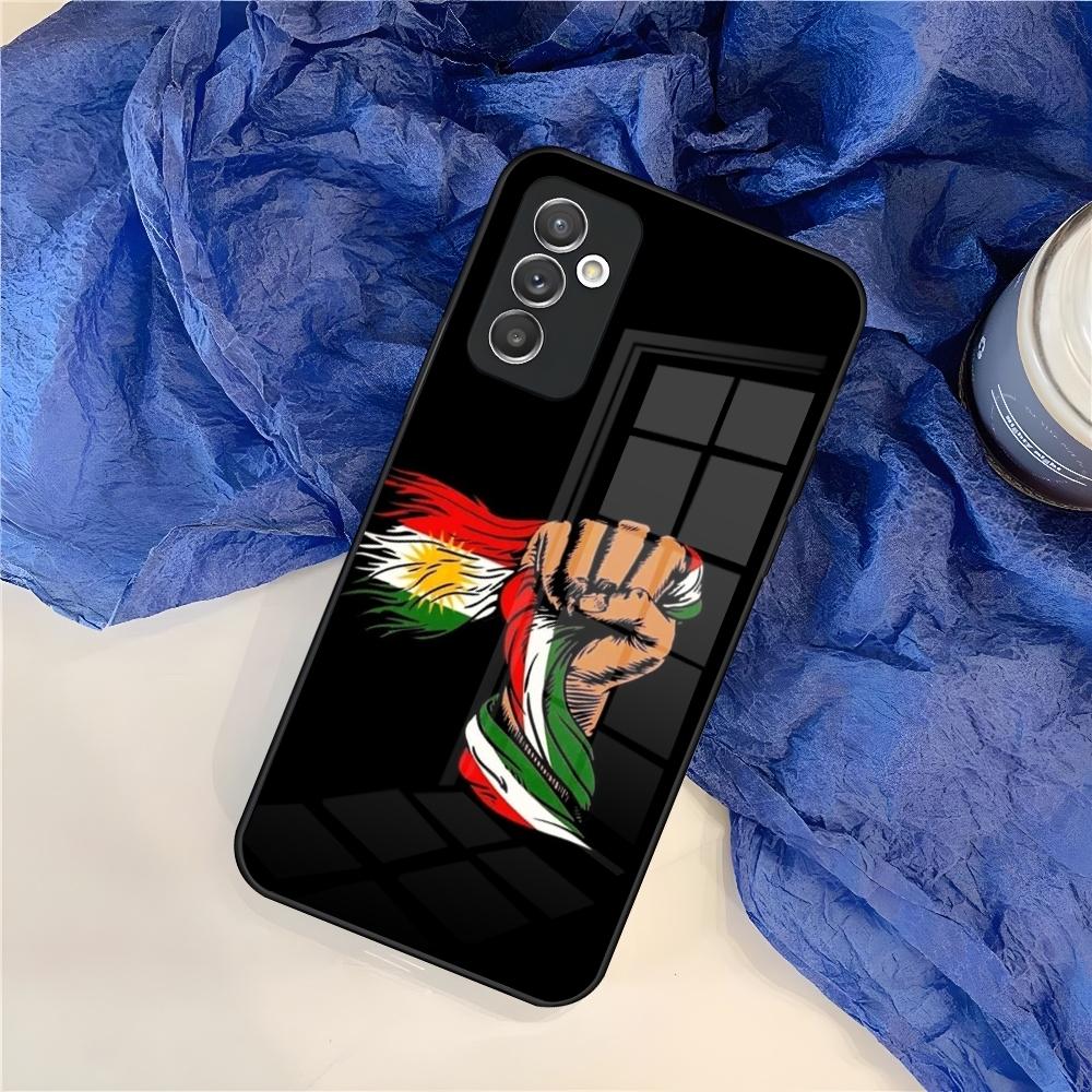 

Kurdistan Flag Phone Case for Samsung S25 S24 S30 S21 S23 S20 S22 Fe S10 E S9 Note 20 Pro Ultra Plus glass Cover Samsung S25Ultra