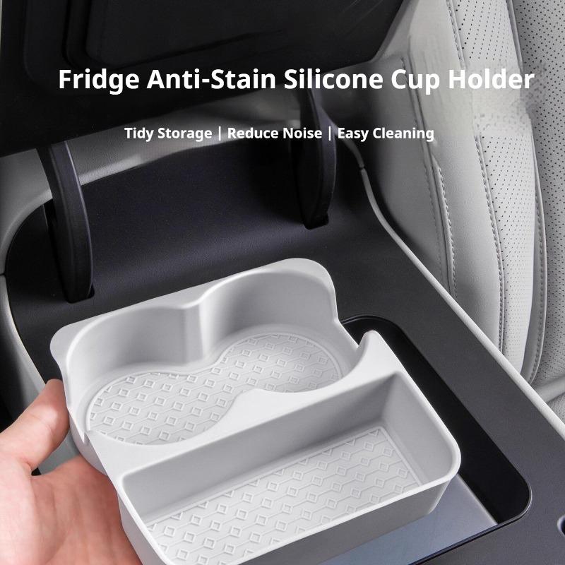 For BYD Sealion 6 Seal U EV DMI Car Refrigerator Cup Holder Silicone Mat Limiter Anti Slip Mat Interior
