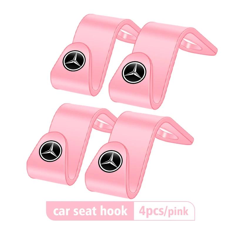 2pcs Car Headrest Hook Storage Hanger Back Seat Organizer Holder For Mercedes Benz AMG A C E S G Class W201 W210 W108 W204 W205