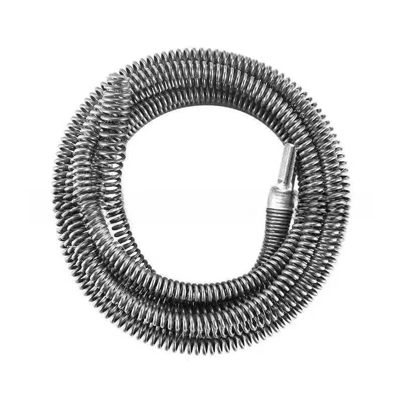 Snake Drain with Drill Adapter Spring Sewer Dredging Tool, Spring Pipe Dredging Tools Drain  Cleaner Sticks 10mm Clog Remover ne