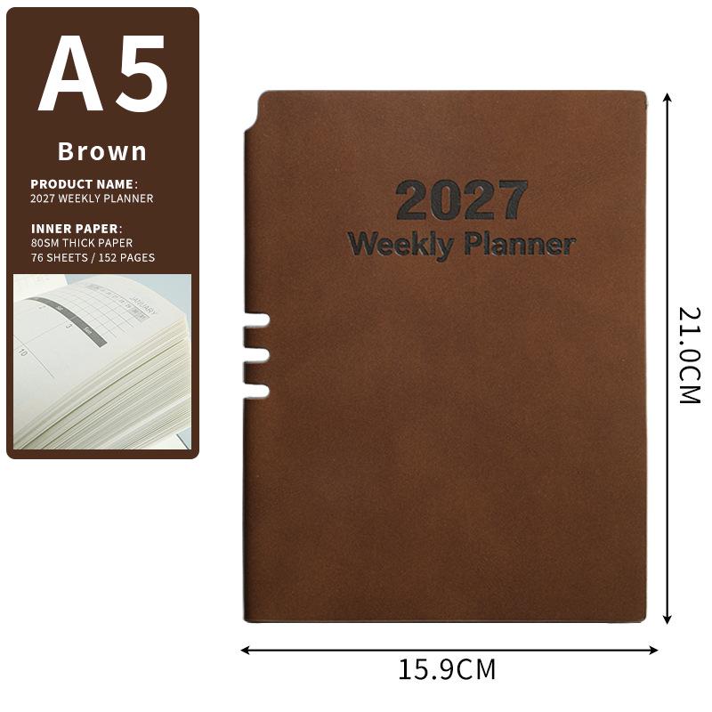 2027 Weekly English Planner: 365-Day Cross-Border Edition