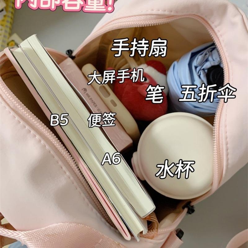 School bag new high value fresh sweet candy color multi-purpose backpack girl light travel backpack