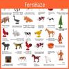 Horse Animal Model Set For Kids Pvc Realistic Static Collection For Educational Play