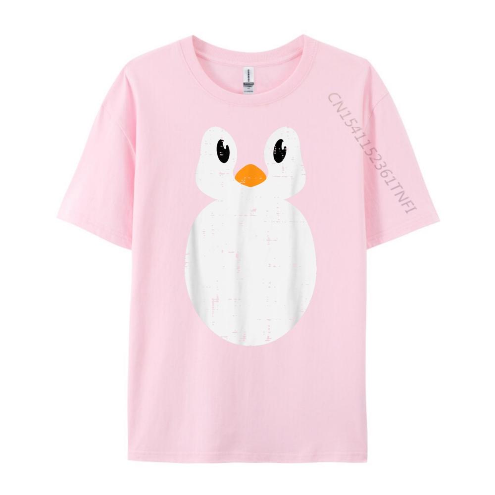 Penguin Face Cute Animal Men Girls Streetwear Men Limited Time Special T Shirt Man Tshirt