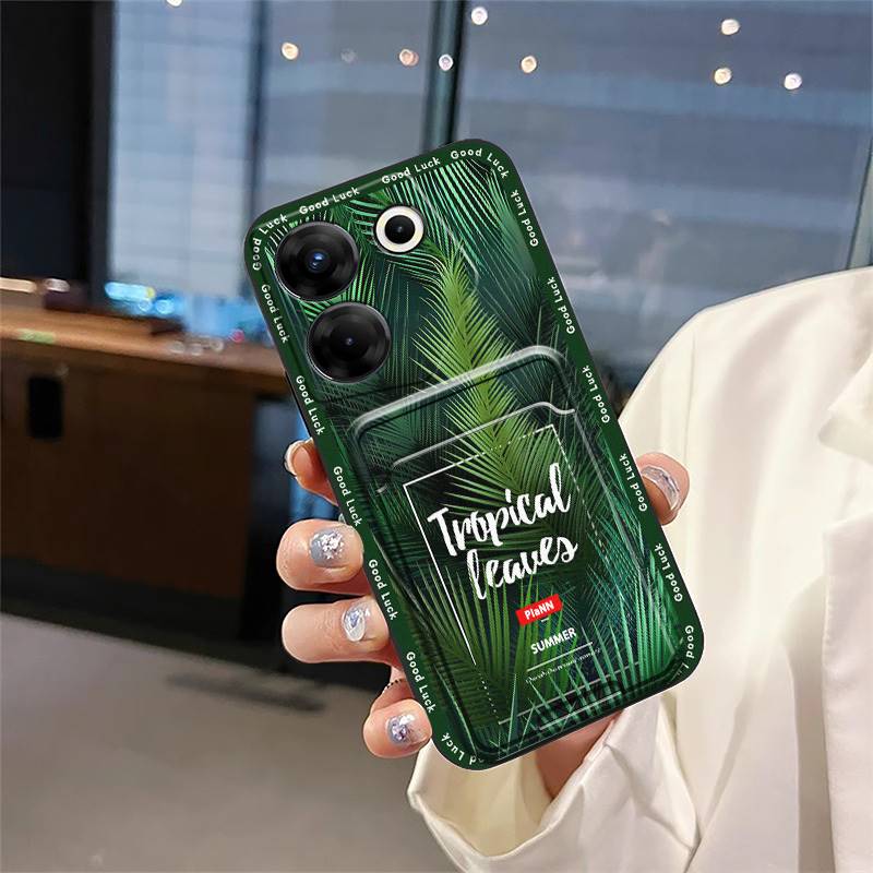 Hülle Kartenfach Handyhülle Für Tecno Camon20 Pro 5G/CK8n Staubdicht Weiche Hülle Vollständig umhüllend Langlebiges Silikon Niedlich Graffiti