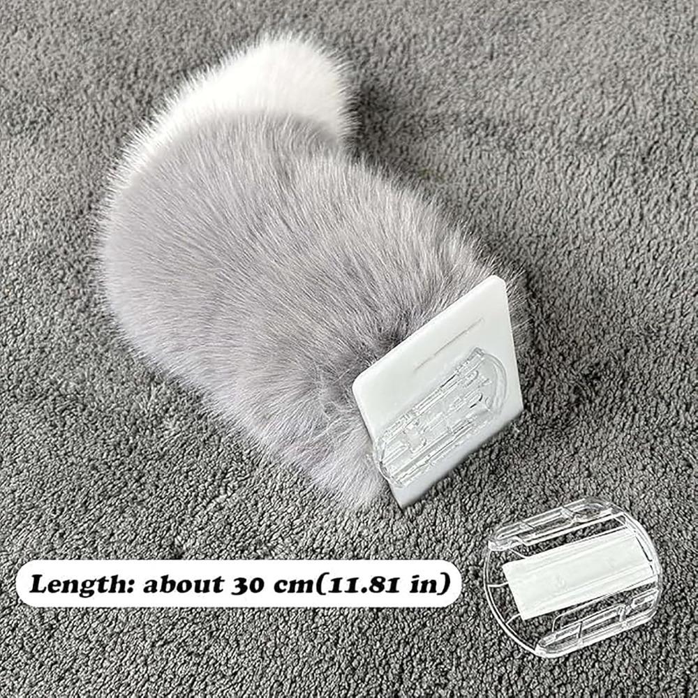 Fluffy Car Wagging Moving Tail Rechargeable Motorcycle Tail Ornament All Vehicles