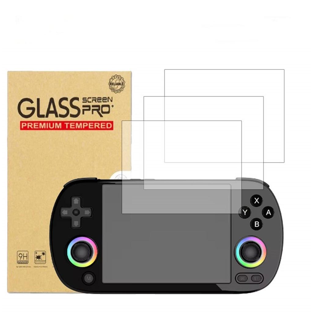 Bruchsichere Displayschutzfolie aus gehärtetem Glas für die Spielkonsole RG40XX H. Schutzfolie, empfindliche Vollbild-Displayschutzfolie.