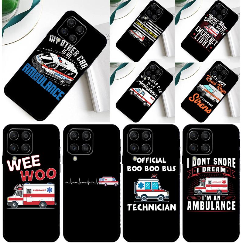 Ambulance Car Cover For Samsung Galaxy M54 M14 M34 M33 M13 M23 M53 M15 M55 M31 M51 M20 M30s M32 M52 Case