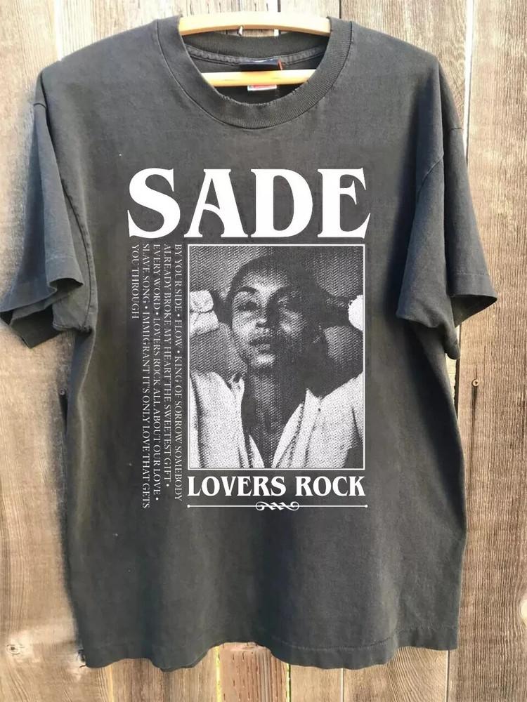 

Sade Lovers Rock Album Charcoal Short Sleeve Unisex T shirt S-5XL Unisex T-Shirt S