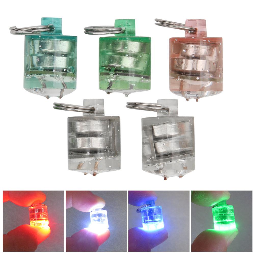 5 Stück LED Unterwasser-Angellicht Nachtlampe Köder Attraktor Köder Köderwerkzeug Zubehör