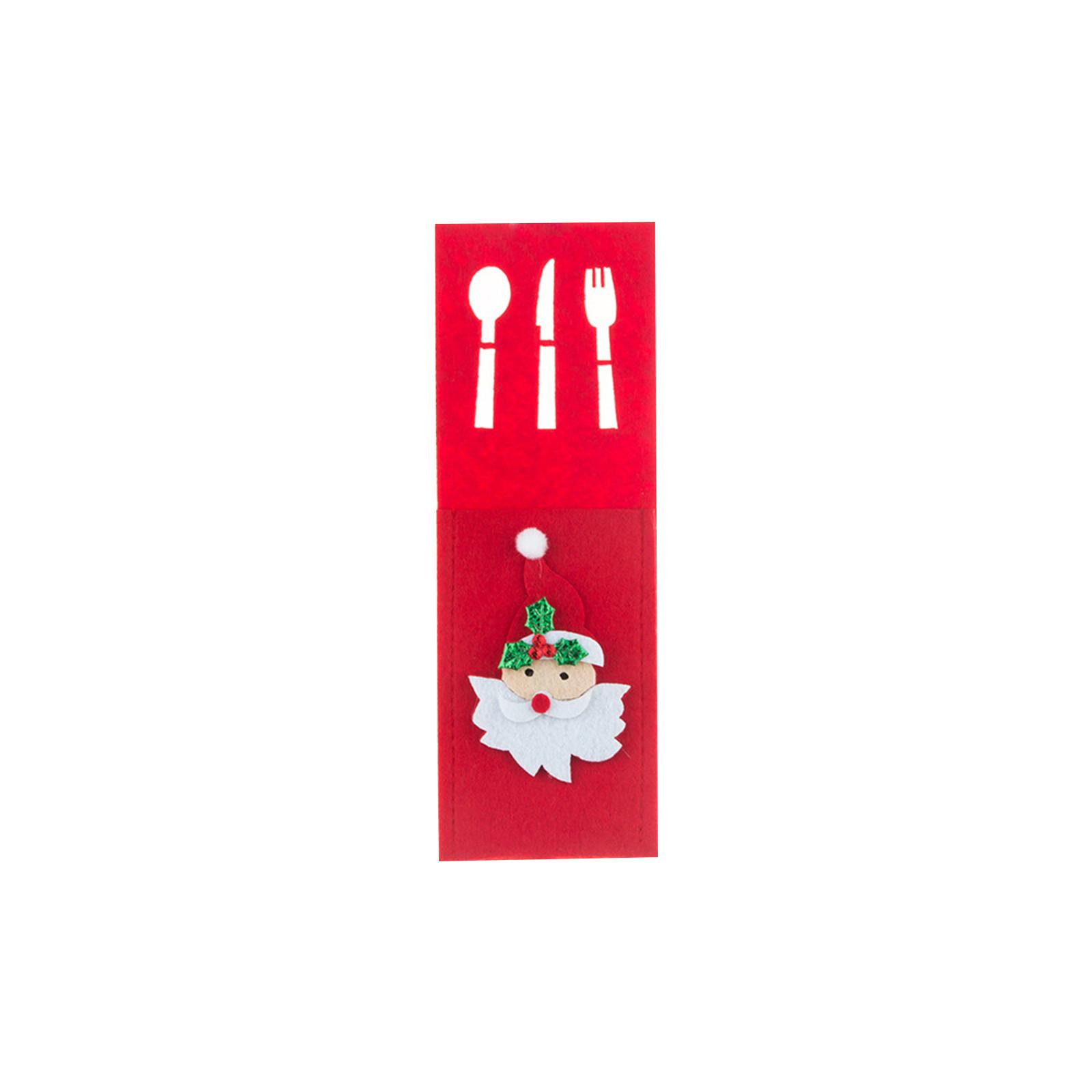 

Christmas Cutlery Set with Snowman Reindeer and Christmas Tree Design Includes Knife Fork and Spoon in Festive Holder for Holiday Table Settings One Size