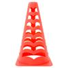 Cônes de football 6 pcs empilables orange 13x13x22,5 cm