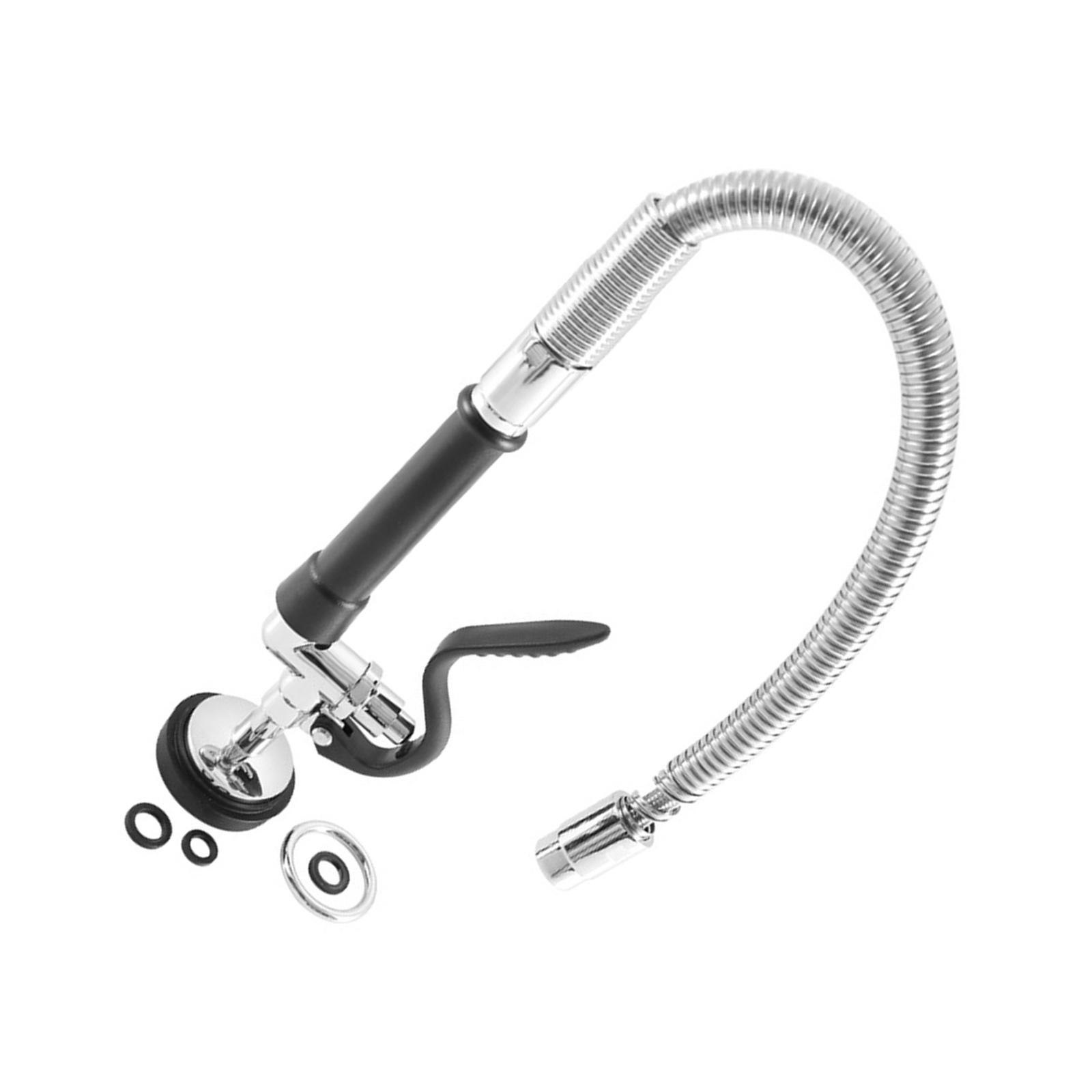 Commercial Sink Sprayer with Stainless Steels Hose Commercial Faucet Sprays Nozzle with Adapters Kitchen Faucet Part 1