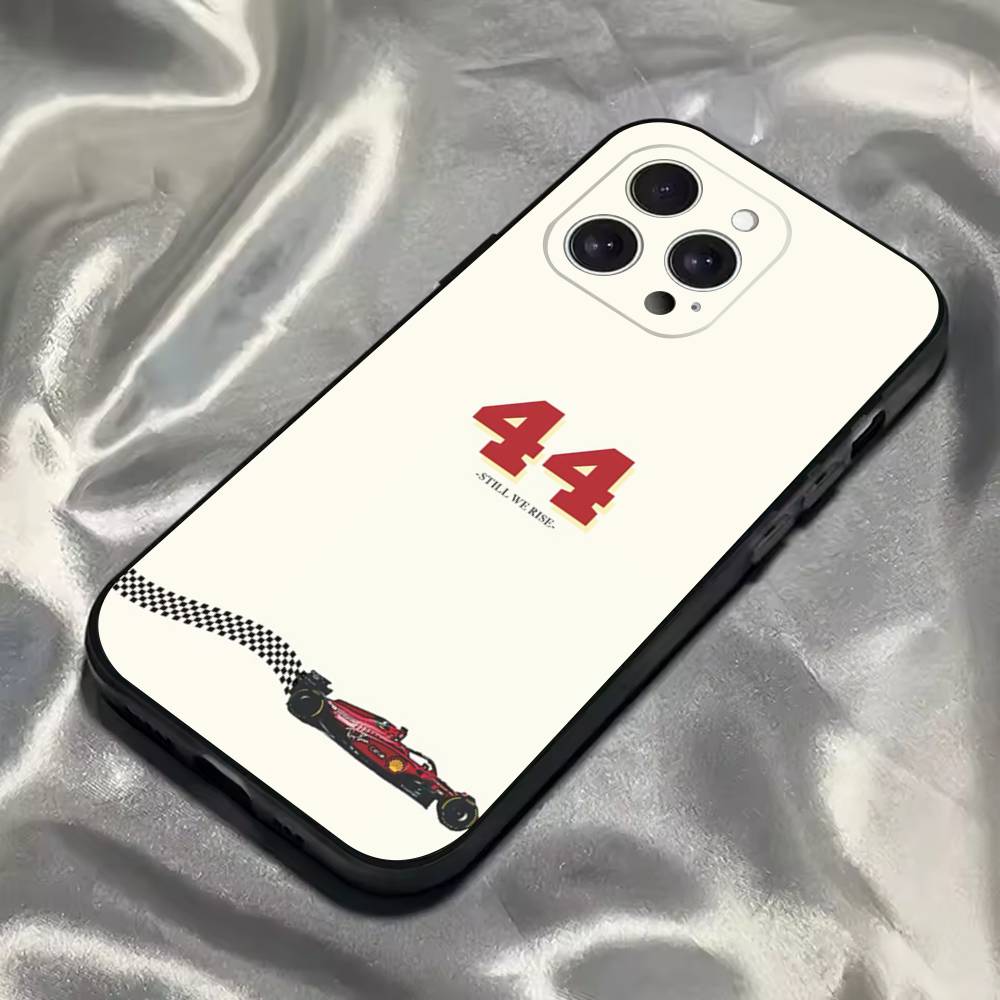 44 L-Lewis Hamilton Phone Case For iPhone 16,15,14,13,12,11,Pro,Max,Plus,X,XS,SE4,E,Mini,Soft Black Case
