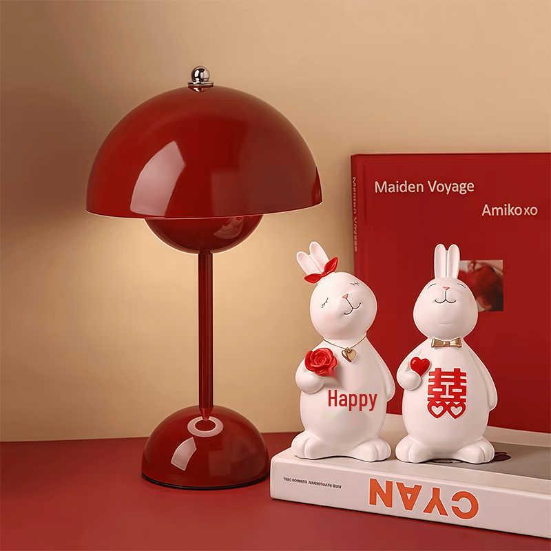 

Romantic Mushroom Eternal Lamp - Perfect Wedding Gift for Newlyweds, Elegant Bedside Table Lamp for Bedroom