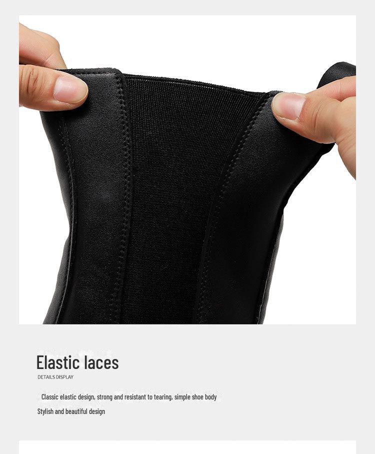 Pánské módní kotníkové boty s kulatou špičkou a vysokým svrškem 70181-R podzim 2024