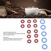 17PCS Coffee Machine O Loop Seal Replacement Kit Silicone 5PCS Large Washer 12PCS Small Gasket for BES900 920 980 990 Coffee Machines Blue and Red