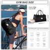 Foldable Travel Bag Men Gym Bag, Waterproof Women's Weekend Travel Bag Large Sail Bag with Wet Pocket and Shoulder Luggage Bag