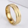 1Pcs Fashionable Stainless Steel Couple's Ring, Trendy Finger Ring, Simple Retro Ring