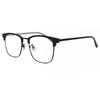 Full Rim Browline Black Smartbuy Collection Hadriane 71005 C1 Fashion Unisex Eyeglasses