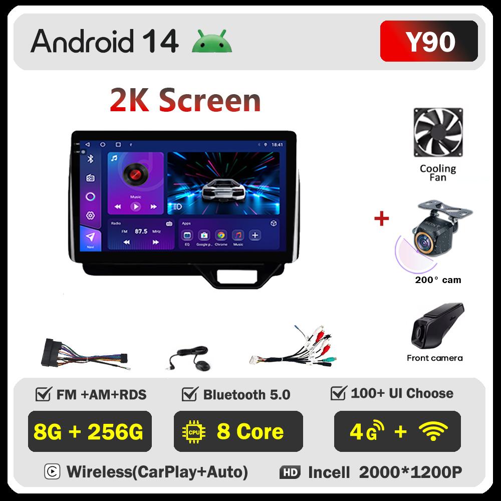 Android 14 For Honda N-BOX II 2 JF3 4 2017 - 2021 Stereo Head Unit Mirror Link GPS Navigation Autoradio Car Intelligent Systems