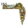 Country Style Wall Art Scenic Countryside Door Frame Corner Decor, Farmhouse Topper Sign, Wooden Scenery Interior Decor Sculpture, Rustic Floral Scene