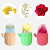 Cactus Shape Ice Cube Roller Massager with Silicone Mold for Reducing Eye Puffiness Reusable Facial Spa Accessory