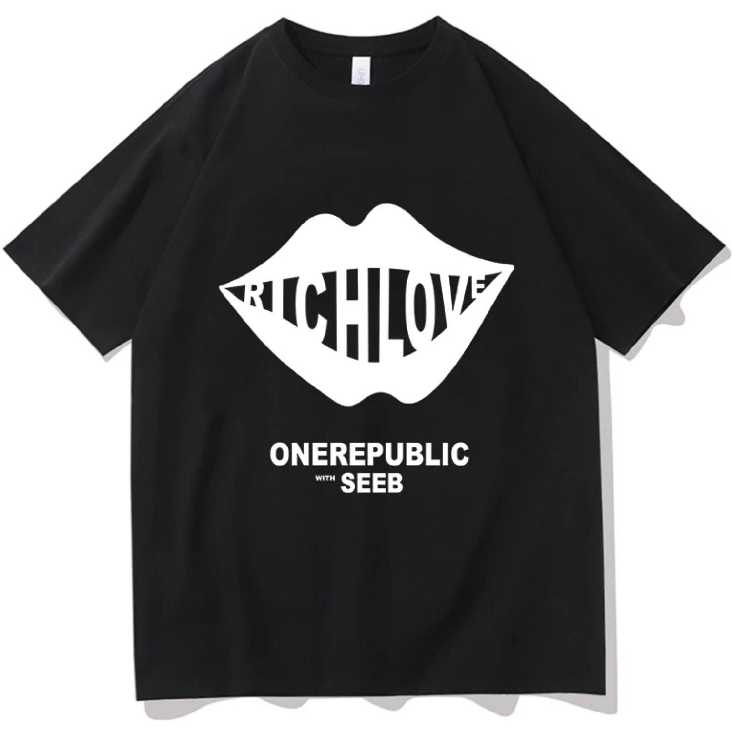 

OneRepublic Need Your Love T-shirts Men Women New Summer Cotton Clothing Casual Fashion Round Neck Short Sleeved Tee Streetwear XXXXXL чорний