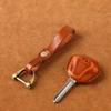 For Triumph Motorcycle T100/T120/T900/obber Leather Vintage Key Sleeve Car Key Decoration Modification Keychain Accessories