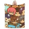 Anime Axel Blaze Inazuma Eleven Blankets Fleece Spring/Autumn   Multifunction Ultra-Soft Throw Blanket for Home Travel Bedspread