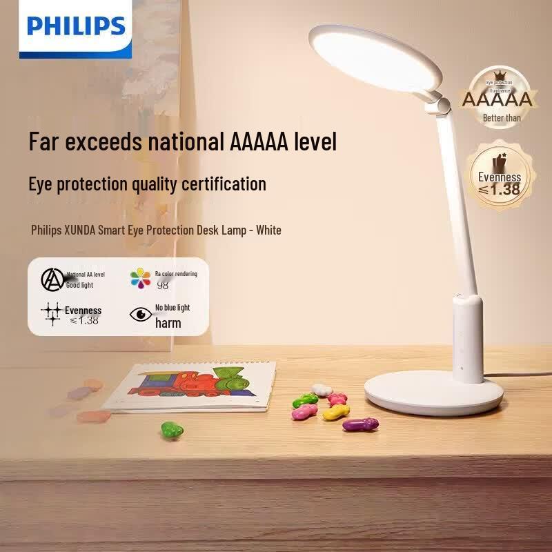 Philips AA-Grade Full-Spectrum Eye-Protection LED Desk Lamp