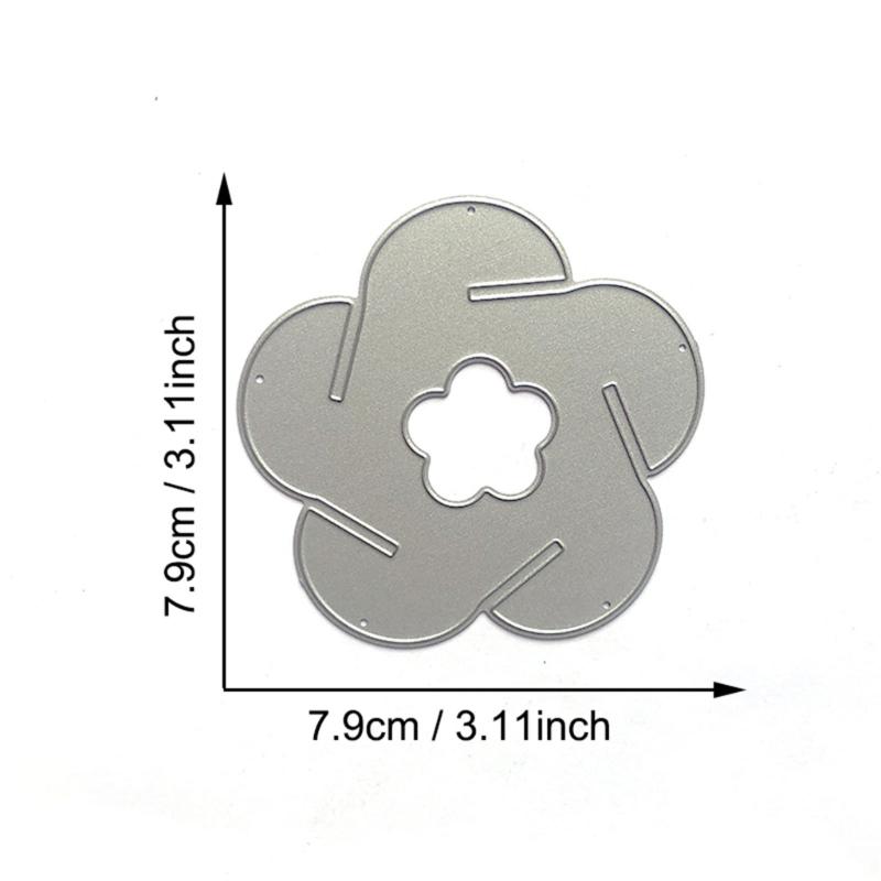 3D Flower Metal Cutting Dies DIY Craft Carbon Steel Embossing Template Stencil Scrapbooking for Card Die Cuts Mold