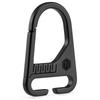 KeyUnity KB00BK Velcro Keychain with Titanium Key Holder with Tag Loop Ideal for Outdoor 2 Colors PVD Carabiner, Patch, & Panel, Camping, (KB00 Black)