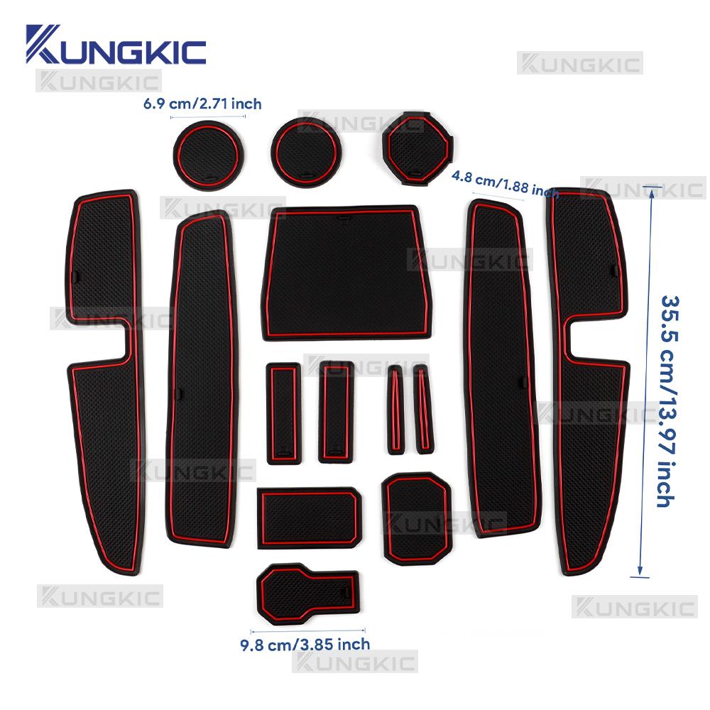 Anti-Slip Slot Pad Set for Dacia Jogger Hybrid 2021-2025 Interior Door Groove Mats